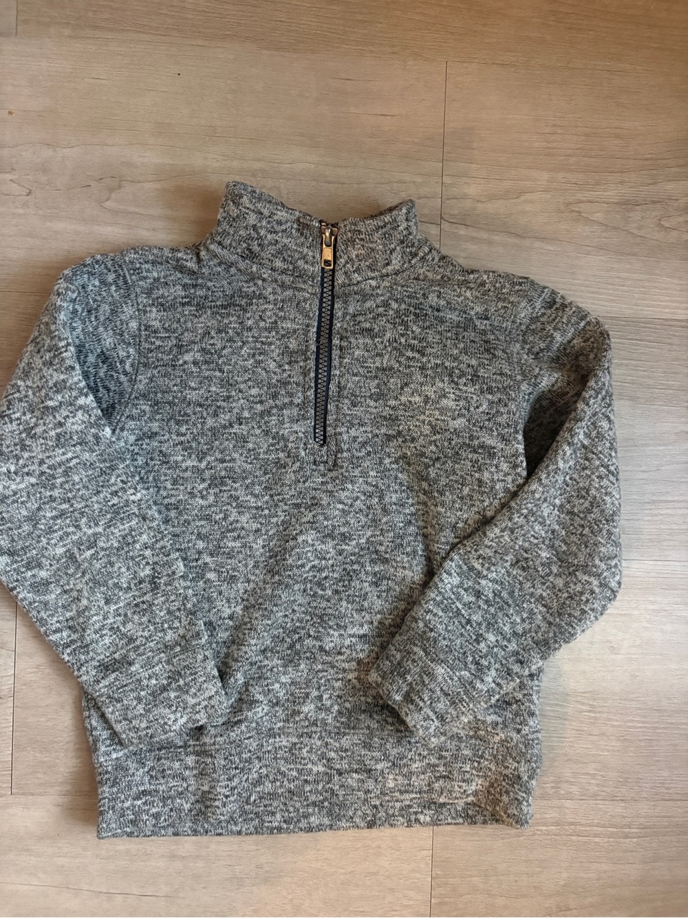 Arizona Jean Company Boys Heather Gray Half-Zip Sweater
